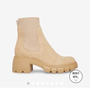 Hutch sand suede Steve Madden brand new boots